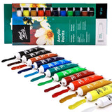 Acrylic Paint Set 12 Colors, 12Ml Each, Pnt0156