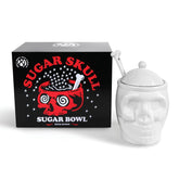 Sugar Skull Sugar Bowl With Bone Spoon - 12 Oz - Spooky Valentines Day Gift, Goth Decor - Witchy, Gothic Tea Set