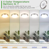 2 Pack 13 Inch LED Ceiling Lights 4000LM 5CCT Dimmable Flush Mount Fixtures