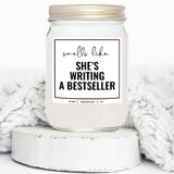 You Nique Designs Writer Candle 9Oz - Gifts For Journalists - Jar Candle, Author Gifts, Book Author - Cool Surprise For Writers And Authors