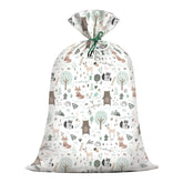 Extra Large Woodland Animal Baby Shower Plastic Gift Bags 56*36 Inch Jumbo Forest Animal Present Gift Bag Baby Girls Boys Newborn Parties Favors Decorations Hello Baby Whimsical Hand Drawn Style