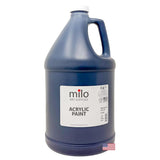 milo Mars Black Acrylic Paint – 128 oz (1 Gallon) Supply | Made in USA AP Certified Non-Toxic | Essential Bulk Art Paint for Classroom, Studio, All Artists