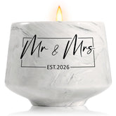 Wedding Gifts - Mr And Mrs Gifts-Wedding Gift For Couples 2026 - Bridal Shower Bride Gift For Married Newlywed - Just Married For Newlywed Couple Bride - Lavender Scented Candles 6 Oz