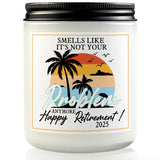 Retirement Gifts For Woman Men, Lavender Scented Soy Candle (7Oz), Happy Retirement Gift For Coworker Colleague Boss Teachers Nurses Friends