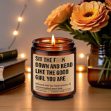 Candle - Reading Gifts For Book Lovers Women - Bookish Decor, Dark Romance Readers, Book Lover Gifts For Women - Funny Valentines Day, Birthday Present For People Who Like To Read, Bookworm, Nerd