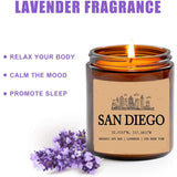 San Diego I California Scented Candle - Organic Soy Wax - Gift For Her - Gift For Him - New Home Gifts - Birthday Gift For Friend - National Park Gifts - State Candles