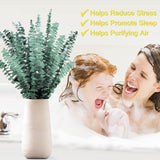 Bulk Package 30 Pcs Real Dried Eucalyptus Plant Large Stems For Shower, Natural Fresh Eucalyptus Leaves,17'' Hanging For Self-Care Shower Leave Bundle, Arrangement, Wedding, Home Decor