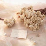 24 Stems Artificial Ranunculus Flowers - 96 Bloom Faux Silk Ranunculus Bouquet For Wedding Decorations, Home Décor, Holiday Arrangements & Large Event Centerpieces (Beige)