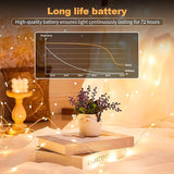 20 Pack Battery Operated Fairy Lights 7FT 20 LED Warm White Mini String Lights 3 Modes Waterproof for Mason Jars Wedding Decor