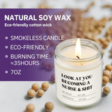 Craftique Nurse Gifts for Women Men, Nursing Student Gifts- Funny Nurse Candle- Nursing School, Nurses Week/Day/Graduation/Birthday Gift, Cool LPN RN Gift for Nurses, Future/New Grad
