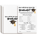 Graduation Party Games 2025 - How Well Do You Know The Graduate - 20 Pcs Graduation Game Cards For Graduation Party High School College Senior School Graduation Party Decorations And Supplies - A02