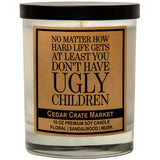 Mom Gifts For Women | Ocean Salt + Sea Sandalwood + Citrus Scented | No Matter How Hard Life Gets | Funny Candle Gifts For Mama Funny Gift | 13.5 Oz Jar, 10 Oz. Soy Wax | 50+ Hr Burn - Made In Usa