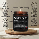 Funny Coworker Candle Gifts For Women, Work Friend Candle, Unique Work Friend Noun Explanation Candles For Coworkers, Bestie Friends, Birthday, Christmas, Moving Away, Farewell Candles Gift Ideas-26
