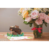Bear Mothers Day Pop Up Cards For Mom - 6X8 3D Happy Mother'S Day Gift From Kids Daughter Son Thank You & Birthday Cards For Mom With Envelope
