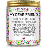 Birthday Gifts For Women Men, Funny Happy Birthday Candle, Best Friend Birthday Gift Ideas, Bff Friendship Gifts For Her & Him, Sister, Female, Coworker, Girlfriend, Bestie Christmas Candles Gift S