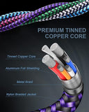 2 in 1 Lightning & USB C Fast Charging Cable for iPhone Samsung iPad Google Braided Charger Cord