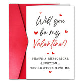 Funny Girlfriend Valentines Day Card, Happy Valentine’S Day Card From Boyfriend Men Him, Be My Valentine
