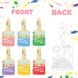 24 Pcs Valentines Day Gifts For Kids Class, Classroom Exchange Cards Mini Watercolor Paint Set, Preschool Art Party Favors, Watercolor Palette School Party Supplies