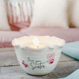 5" x 3" Love You Sister 100% 9 oz Soy Wax Single Wick Candle - Tranquility Scented