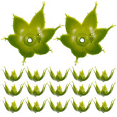 100Pcs Plastic Flower Base Calyxes 2.16 Inch Green Sepals For Diy Artificial Rose Flowers Floral Stem Crafts Home Decor Flower Shop Use