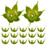 100Pcs Plastic Flower Base Calyxes 2.16 Inch Green Sepals For Diy Artificial Rose Flowers Floral Stem Crafts Home Decor Flower Shop Use