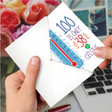 - Funny 100Th Birthday Card With Envelope - Celebrate 100 Year Old Seniors Milestone, Humor Greeting Card For Grandparents - In Celsius 100 C9353Mbg