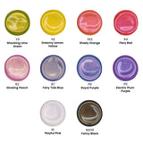 Iridescent Acrylic Paint Set – 10 Galaxy Tones, Shimmer Water-Based Paints For Canvas, Wood, Rocks, Fabrics, And Mixed Media Projects