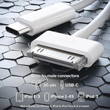 3FT USB C to 30 Pin Dock Connector Cable for iPhone 4S 4 3G 3 1 Charging Data