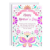Happy Mother’S Day – Floral Mother’S Day Cards & Envelopes Greeting-Cards For Mother Grandmother Wife Women(C Style)