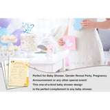 Bee Baby Shower Games For Boys Girls, Bumble Bee Baby Predictions And Advice For Baby Shower, Honeycomb Baby Shower/Gender Reveal Parties Decorations, 5" X 7" Double-Sided Cards(30 Games)-D02