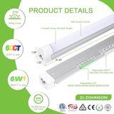 6 Pack 4FT LED Shop Lights 30W 4500LM Tunable Garage Ceiling Lighting for Workshop Warehouse Basement
