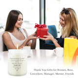 Thank You Appreciation Gifts For Women, Boss, Coworkers, Manager, Mentor, Mom, Friends - Teacher, Nurse, Employee Farewell Going Away Goodbye Gifts For Coworkers - Lavender Scented Candle