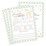Goose Baby Shower Games, Sage Green Little Goose Predictions And Advice Game For 30 Guests With Game Cards, Gender Reveal, Baby Shower Supplies & Decorations (Dv14)