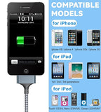 USB to 30 Pin Charger Cable 3.3FT Nylon Braided Charging Cord for iPhone 4 4S iPad iPod