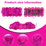 Artificial Flower Arch 12 Pack Red Floral Swags For Wedding Décor, Elegant Faux Flowers Arrangement For Archways Party Backdrop (6, Bright Pink)
