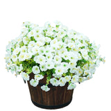 Artificial Flowers 12 Bundles Uv Resistant Fake Flowers No Fade Faux Plants For Outdoor Garden Porch Window Box Decoration (White)