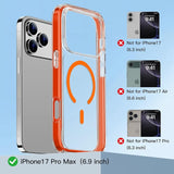 Crystal Clear Magnetic Phone Case with Stand for Apple iPhone 18 Pro Max and iPhone 17 Pro Max