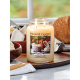 Coconut Vanilla Large Glass Apothecary Jar Scented Candle, 21.25 Oz, White