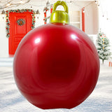 Christmas Decorations Inflatable Balls Outdoor, Large Modern 24 Inches Christmas Ornaments Indoor, Reusable Blow Up Yard