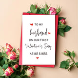 Funny Valentines Day Card For Husband, First Valentine Day Card For Husband, Special Valentines Day Gift For Him