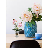 Artificial Pink Orchid Flowers In Glass Vase Phalaenopsis Flowers Potting And Fake Fleshiness Ornament For Home Bathroom Office Table Centerpiece Room Decorations