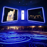 50FT Blue LED Neon Rope Lights Waterproof Connectable Plug In Strip Lights for Patio Bar