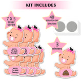 Baby Shower Games, Scratch Off Game, Silly Activity For Ice Breakers, Door Prizes, Baby Shower Activity And Idea, Fun And Easy To Play, 38 Cards