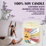 Boho Candles,Best Friend Candle For Women, Inspirational Gifts For Women Friends Teen Girls, I Am Kind Brave Positive Affirmations Scented Candles, Boho Sunshine Candle