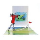 Women’S Golf Pop-Up Card – Celebrate Her Swing With Style – Birthday, Thank You, Retirement – For Female Golfers, Coaches, Moms, Girlfriends – 6" X 8"