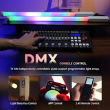 2 Pack RGB Tube Light Wand Full Color Handheld LED Stick Light with App Control Pixel Effects and Magnet