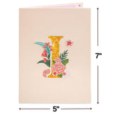 3D Love You Mom Pop Up Mothers Day Card, For Mom, Wife, All Occasion - 5" X 7" Cover - Includes Envelope And Note Tag