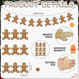 The 9 Pcs Christmas Gingerbread Man Banner Gingerbread Man Garland Hanging Ornament For Door Wall Tree Window Home Office Hanging Decoration Christmas Party Favor Supplies