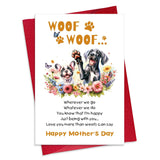 Mothers Day Card From Dogs - Heartfelt Greeting Card For Dog Moms Mother'S Day Card For Mom Funny Mothers Day Gift Cards For Mom Grandma