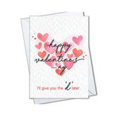 Funny Valentine'S Cards For Girlfriend, Valentine Gift For Women, Card For Wife, Naughty, Love (D Later)